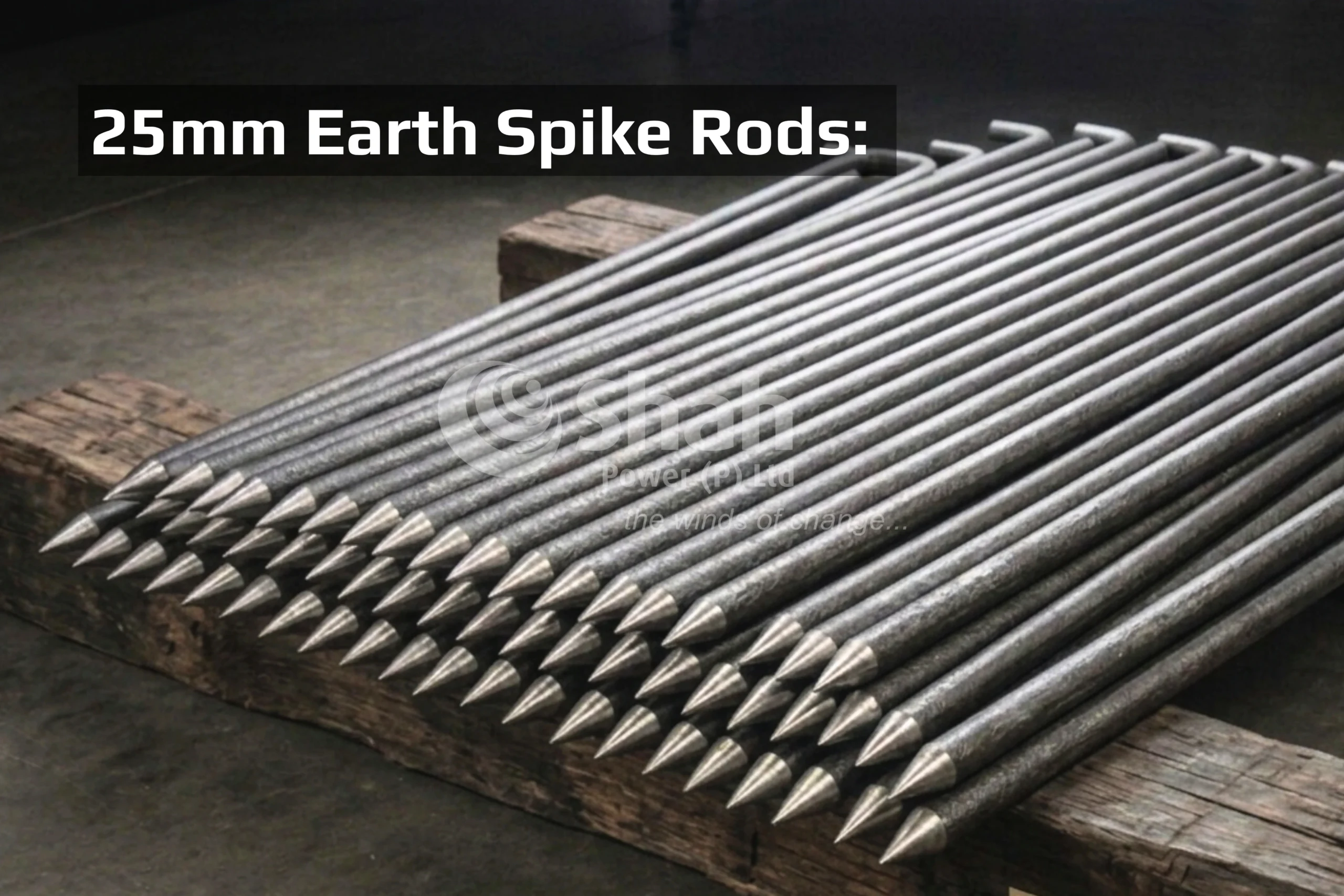 25mm MS Round Rods for Earthing Materials